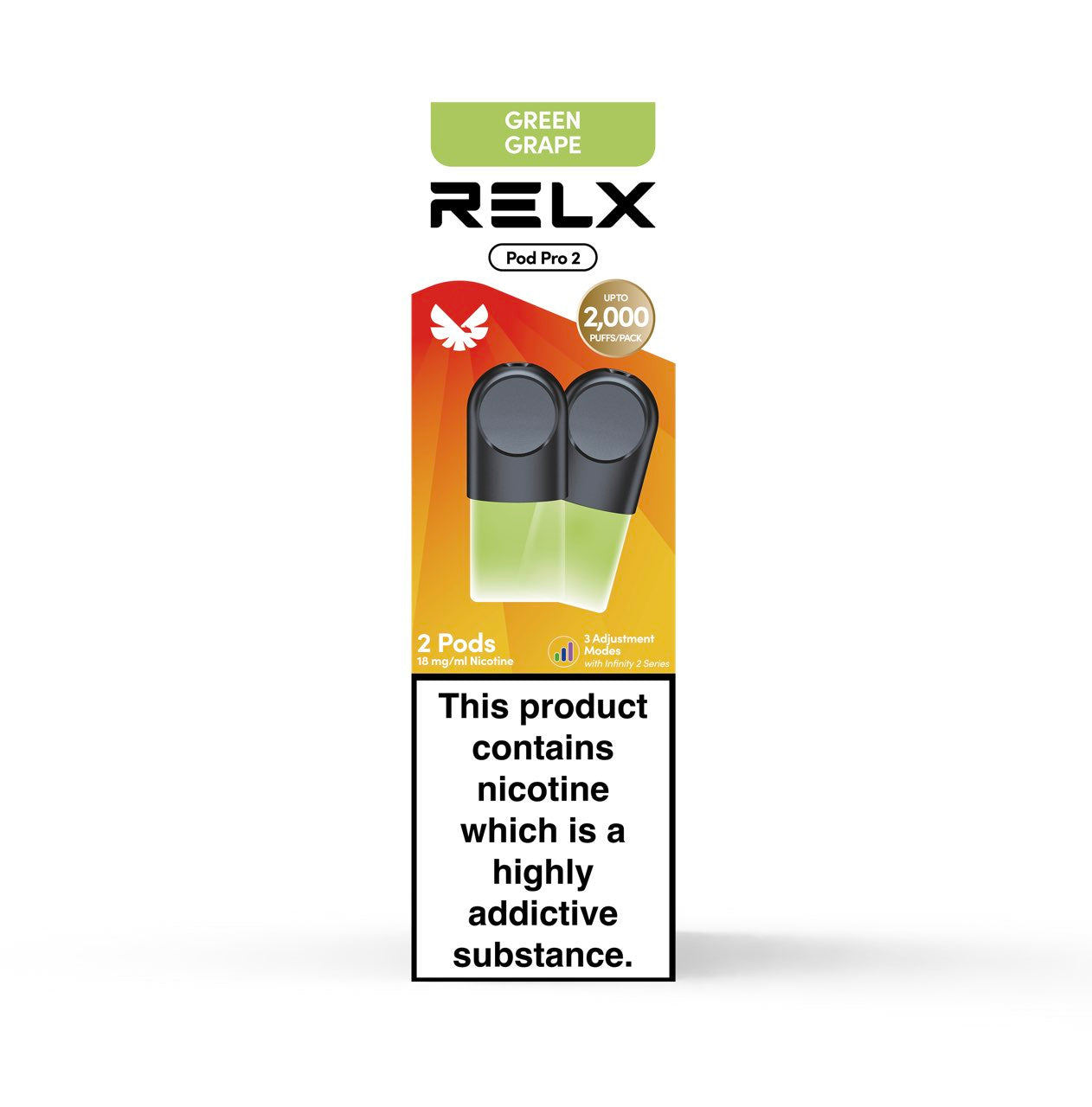 RELX Pod Pro 2 - GREEN GRAPE Vapeoffice RELX Pod Pro 2 - GREEN GRAPE Vapeoffice