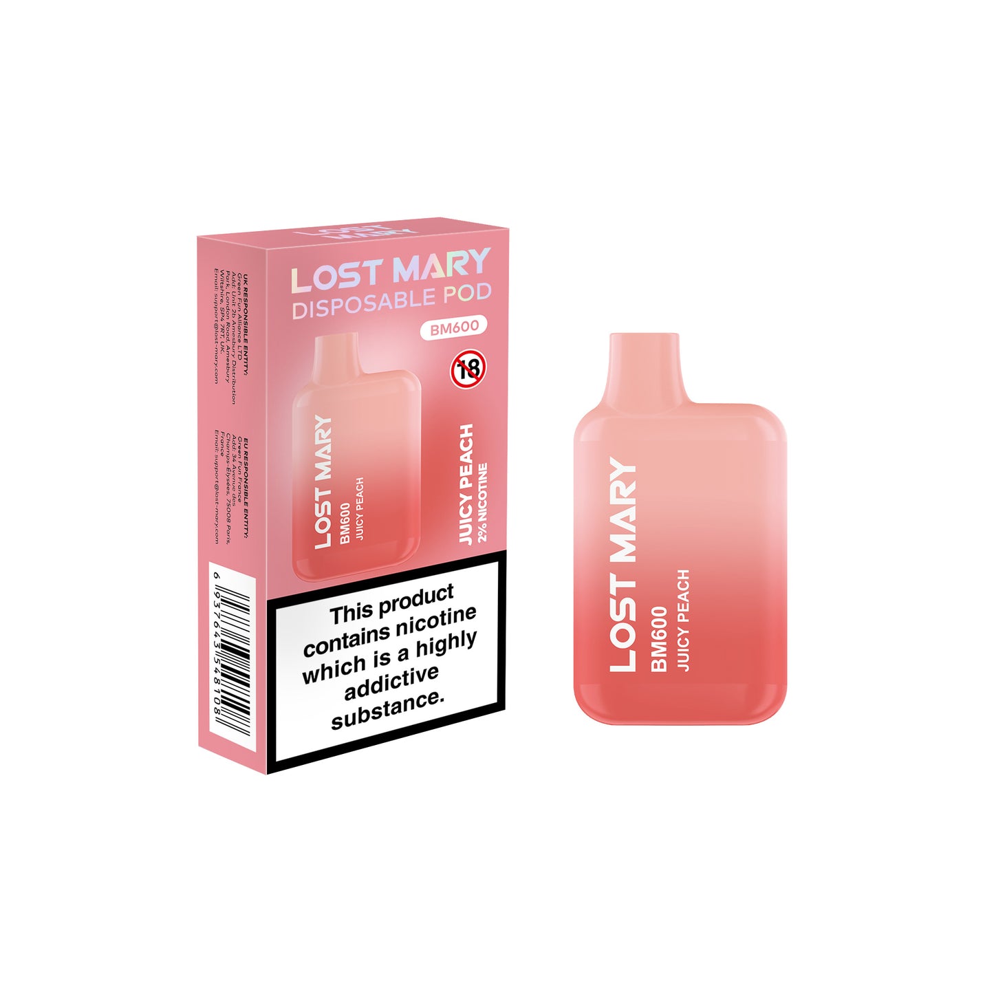LOST MARY BM600 - Juicy Peach
