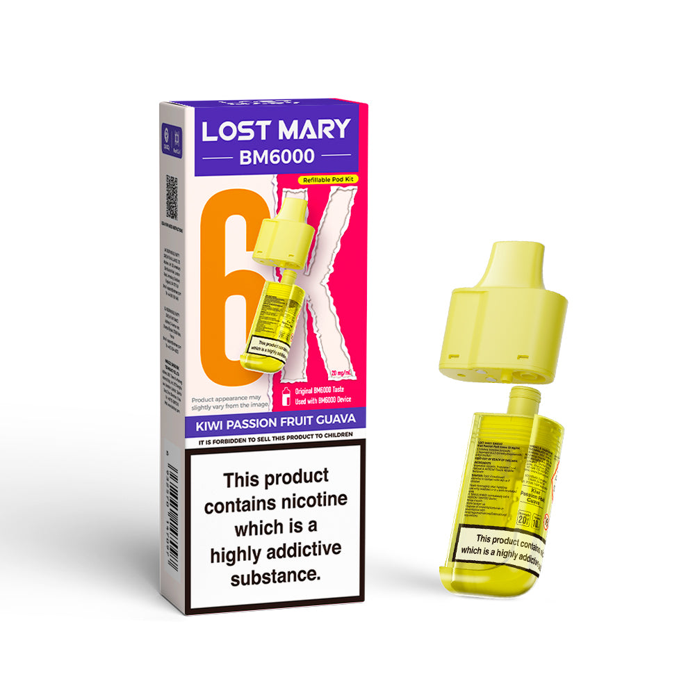LOST MARY BM6000 Pod - Kiwi Passion Fruit Guava