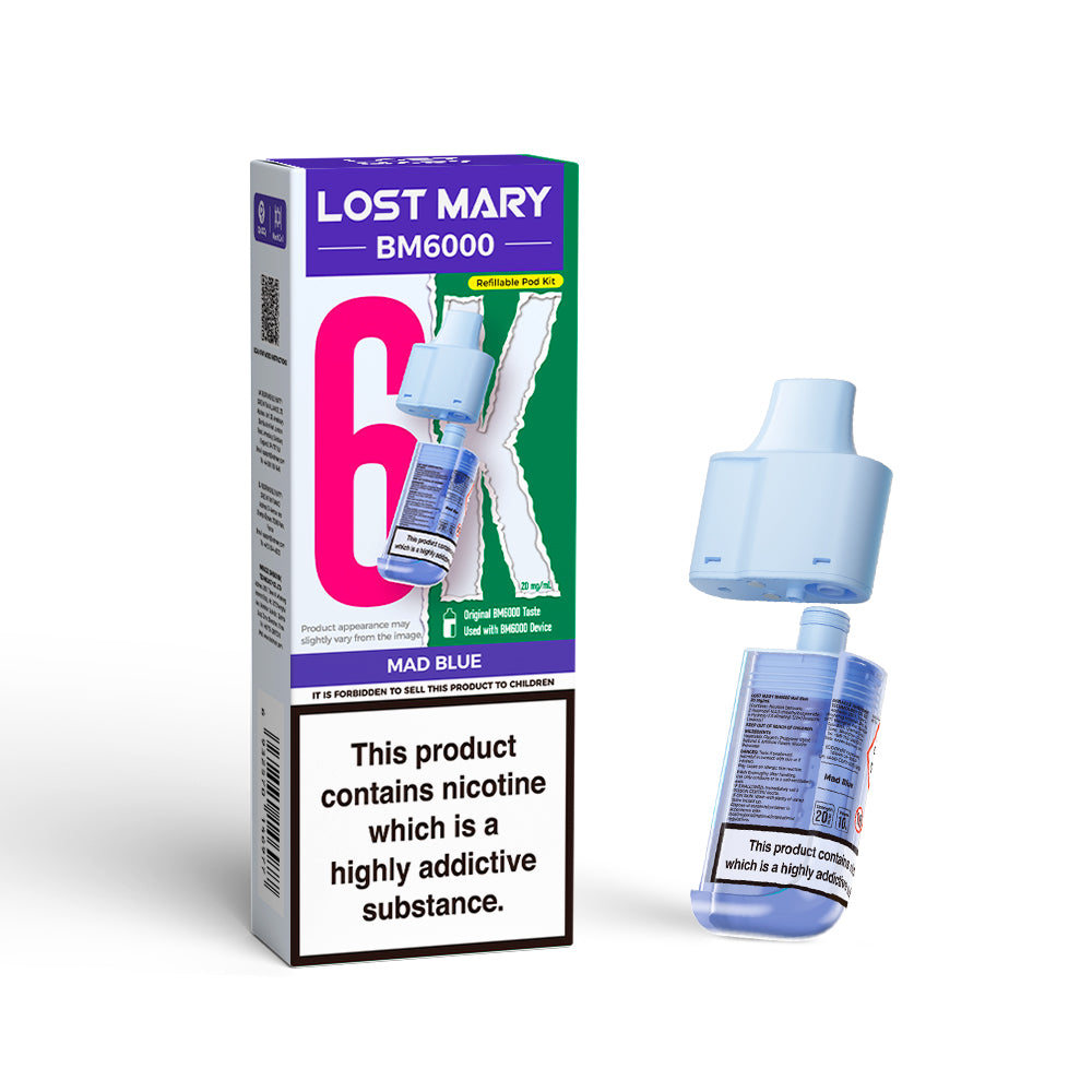 LOST MARY BM6000 Pod - Mad Blue