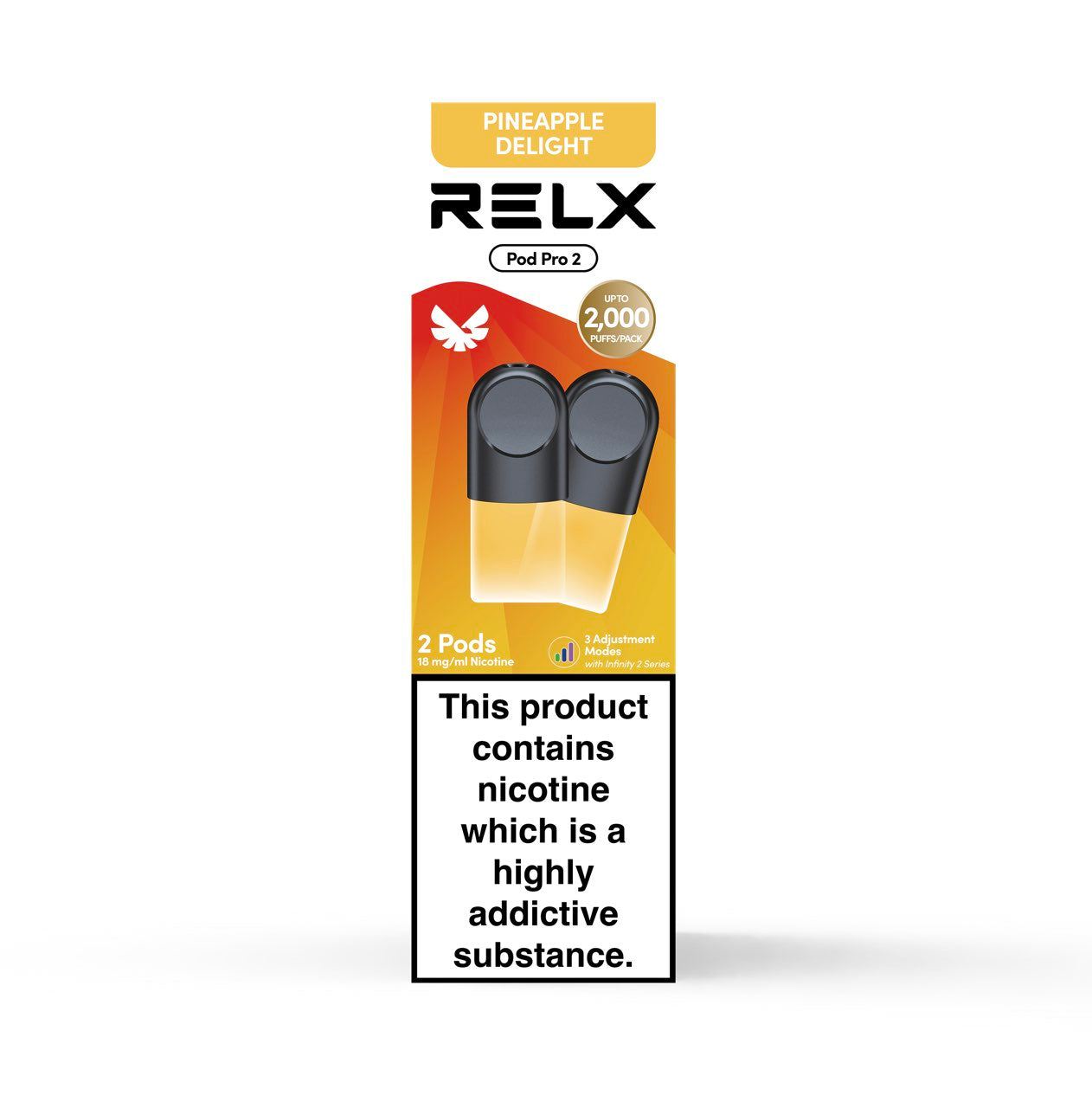 RELX Pod Pro 2 - PINEAPPLE DELIGHT Vapeoffice RELX Pod Pro 2 - PINEAPPLE DELIGHT Vapeoffice