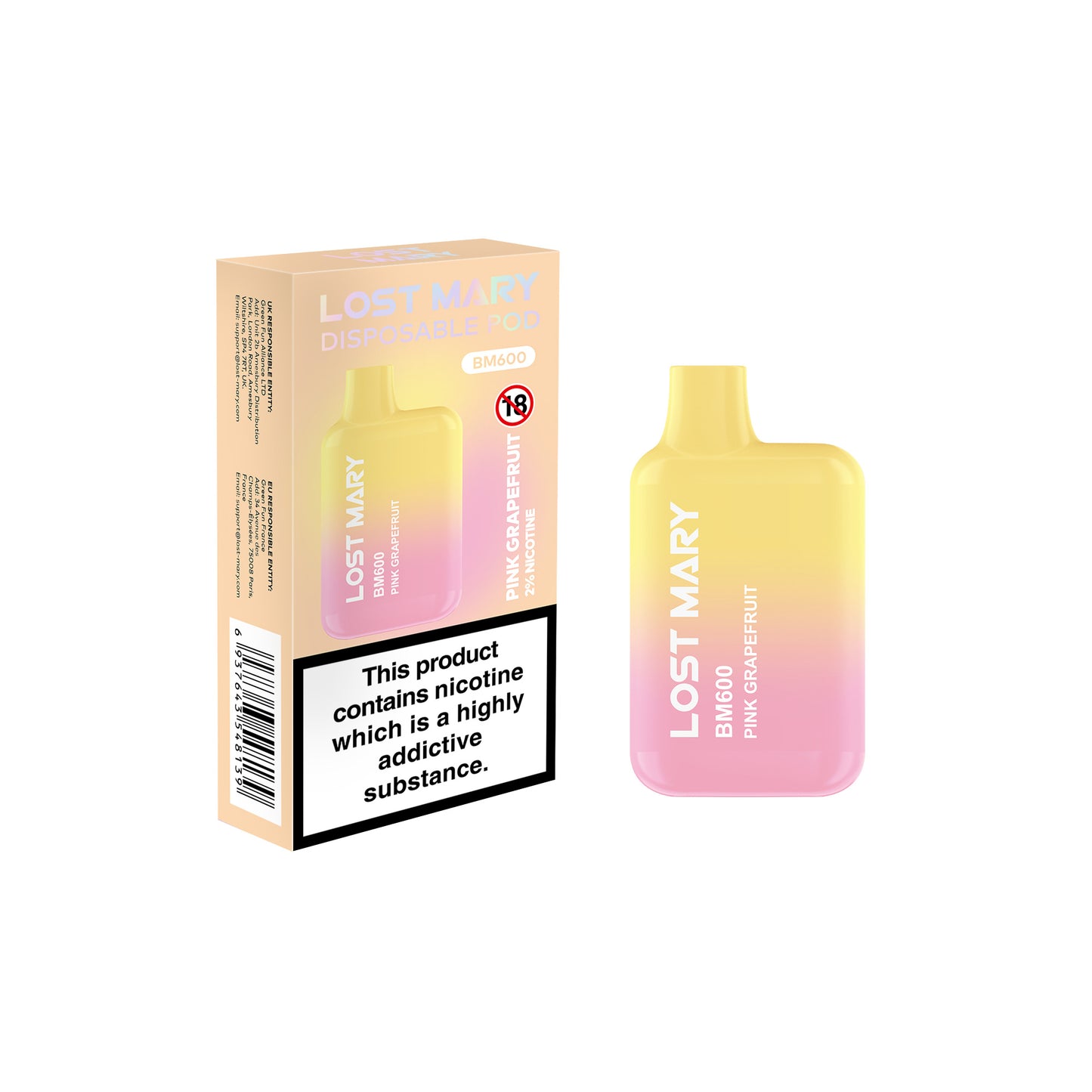 LOST MARY BM600 - Pink Grapefruit