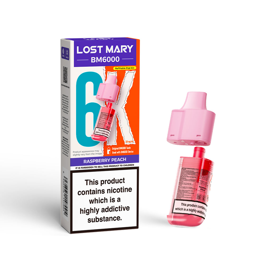LOST MARY BM6000 Pod - Raspberry Peach