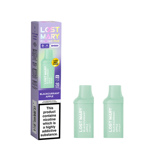 LOST MARY BM600 Prefilled 2xPods - Blackcurrant Apple