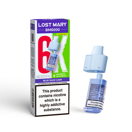 LOST MARY BM6000 Pod - Blue Razz Gami