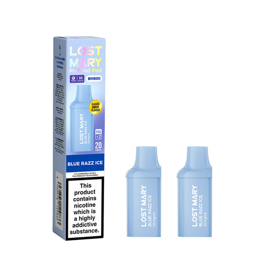 LOST MARY BM600 Prefilled 2xPods - Blue Razz lce
