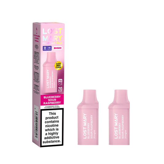 LOST MARY BM600 Prefilled 2xPods - Blueberry Sour Raspberry