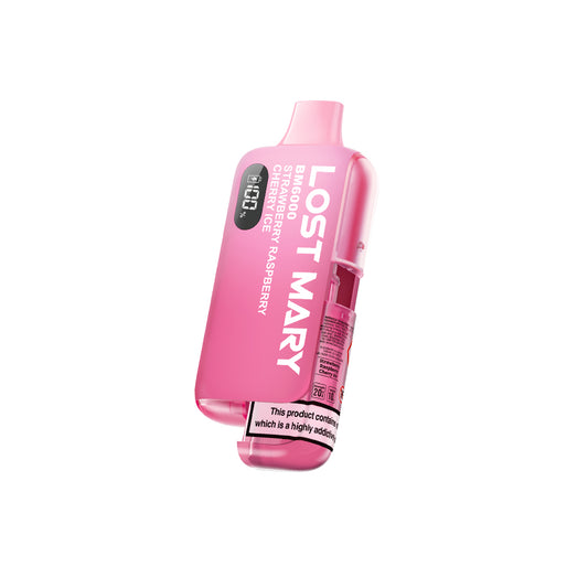 LOST MARY BM6000 Prefilled Kit - Strawberry Raspberry Cherry lce