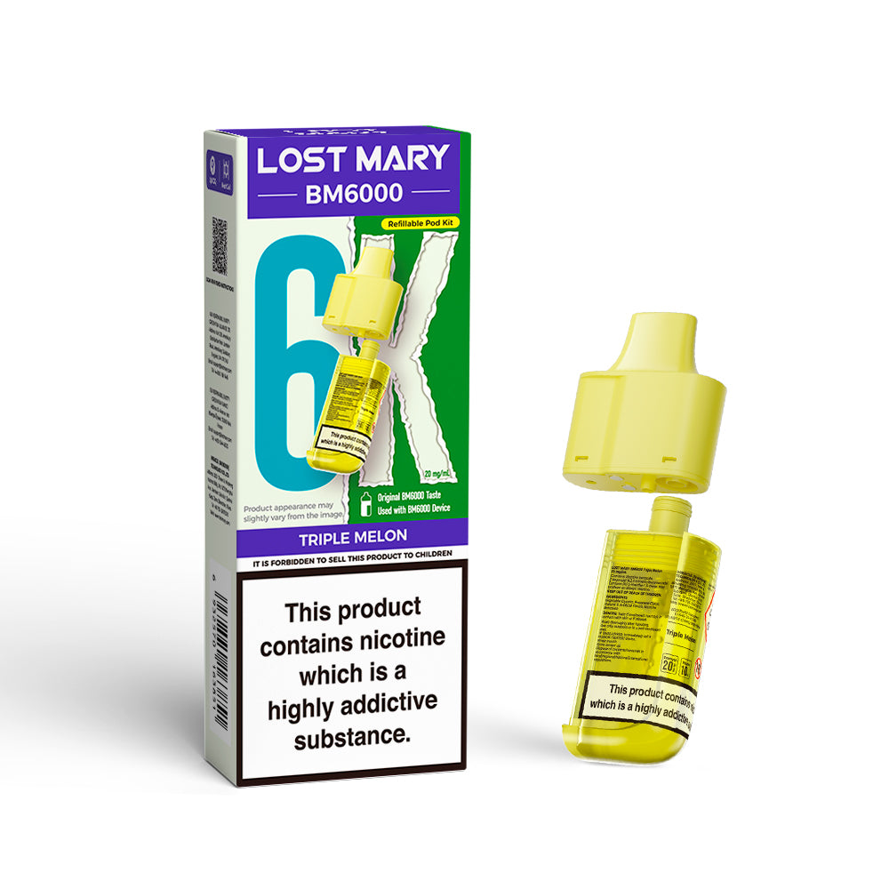 LOST MARY BM6000 Pod - Triple Melon