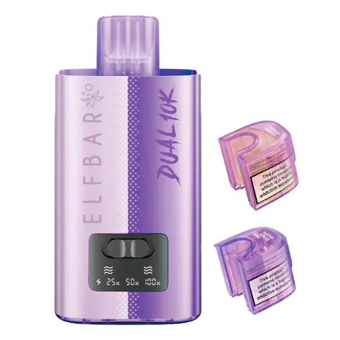 ELFBAR DUAL10K Prefilled grape edition